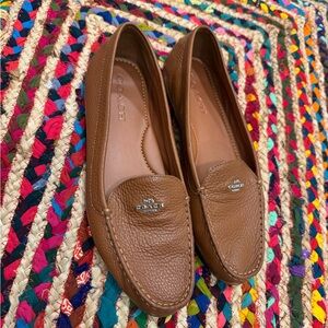 Coach Women's Tan Leather Loafers